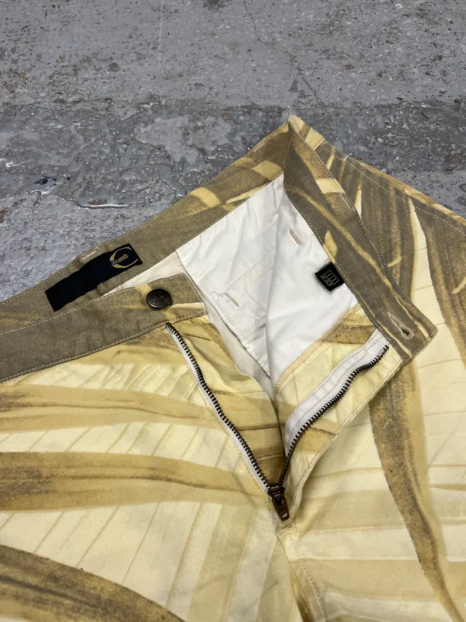 2000s Cavalli Golden Palma Shorts - Image 8