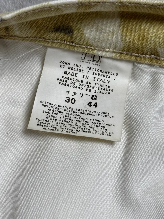2000s Cavalli Green Savage Jungle Leafs Pants - Image 13