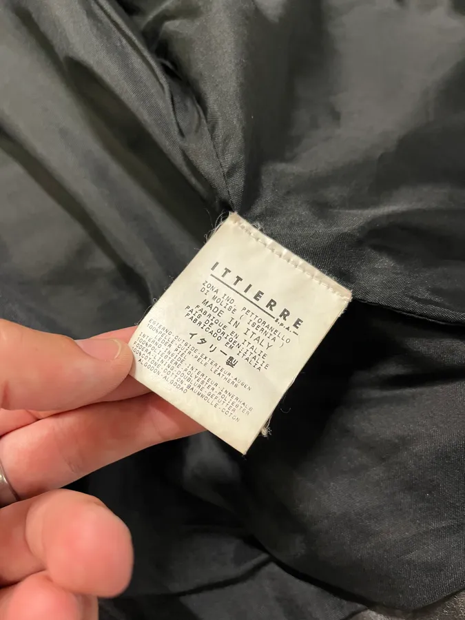 2000s Cavalli Grey Eroded Leather Jacket - Image 12