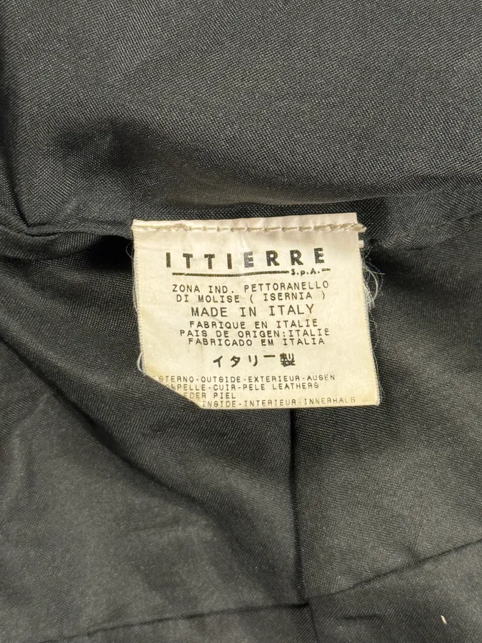 2000s Cavalli Grey Eroded Leather Trucker Jacket - Image 13
