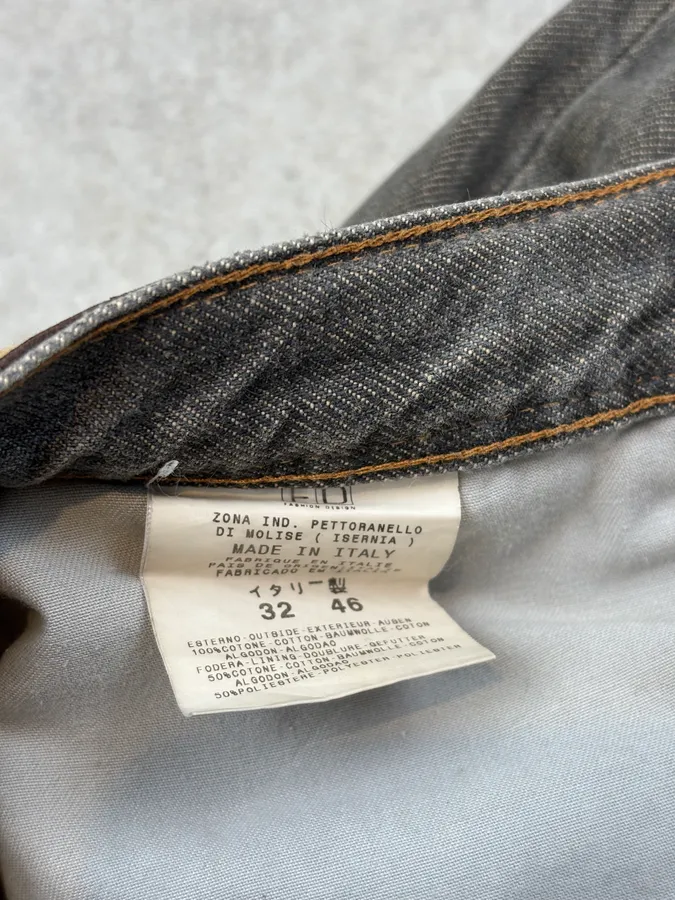 2000s Cavalli Grey Knight Gradiant Denim Jeans - Image 11