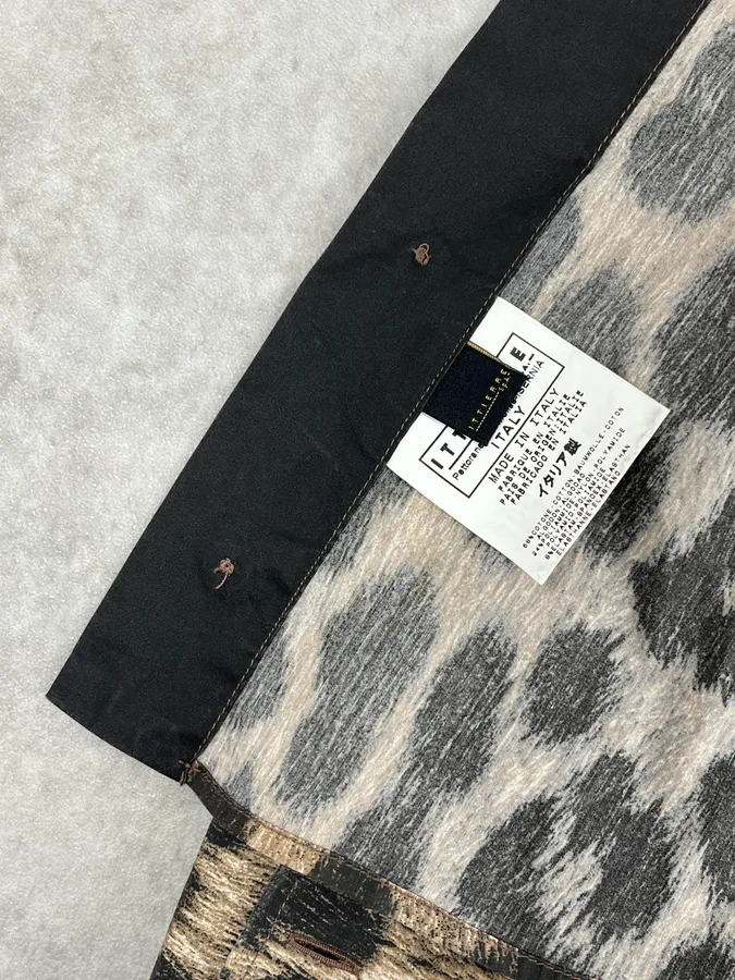 2000s Cavalli Leopard Beige Shirt - Image 11