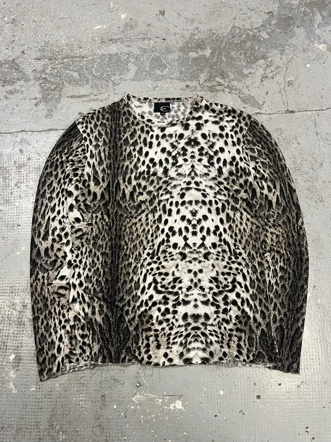 2000s Cavalli Leopard Longsleeves Top
