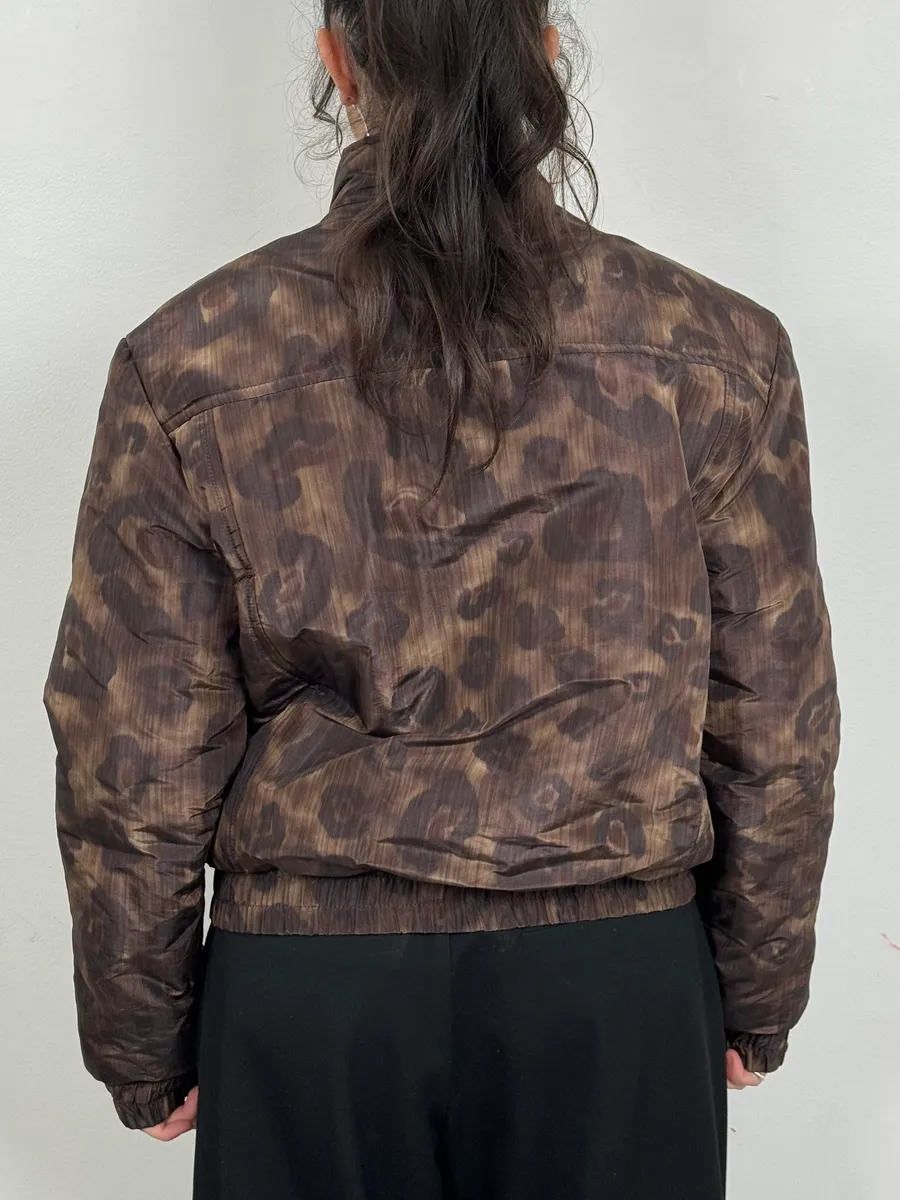 2000s Cavalli Leopard Print Obscure Bomber Jacket - Image 3