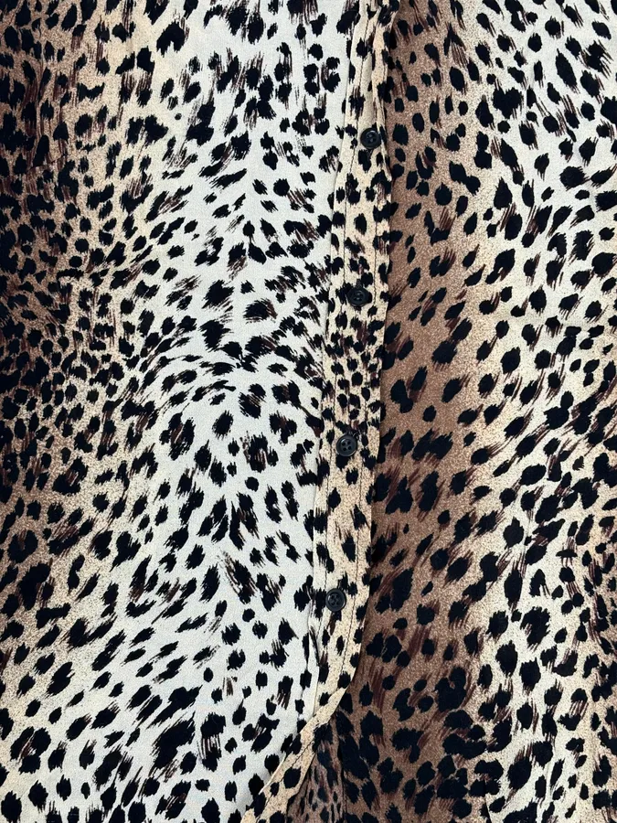 2000s Cavalli Leopard Print Shirt - Image 8