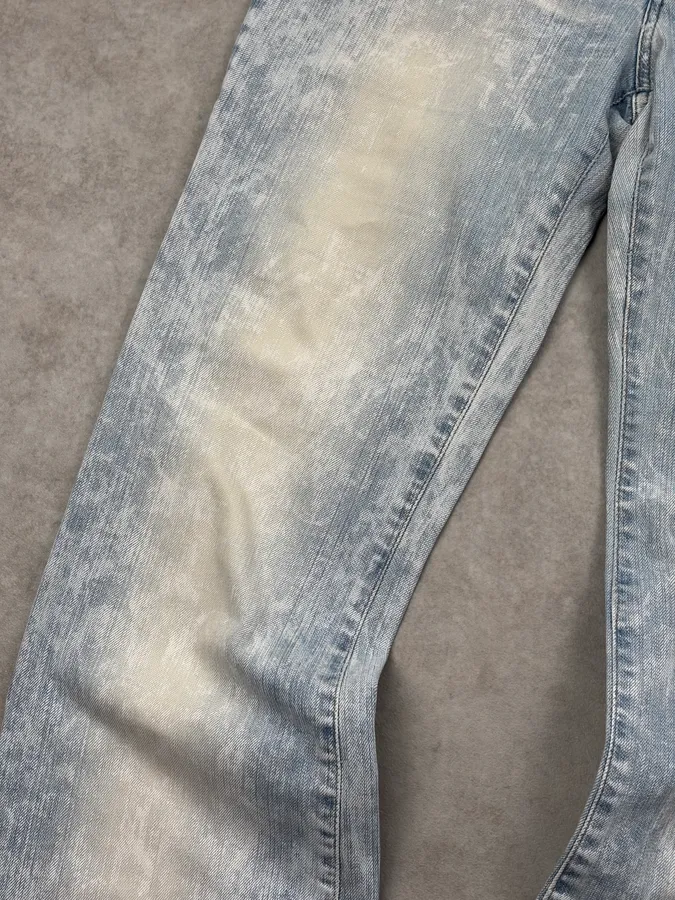 2000s Cavalli Light Blue Washed Denim Jeans - Image 11
