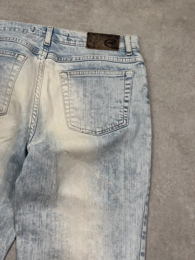 2000s Cavalli Light Blue Washed Denim Jeans - Image 8
