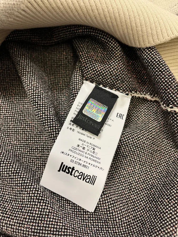 2000s Cavalli Map Relief White Sweater - Image 11