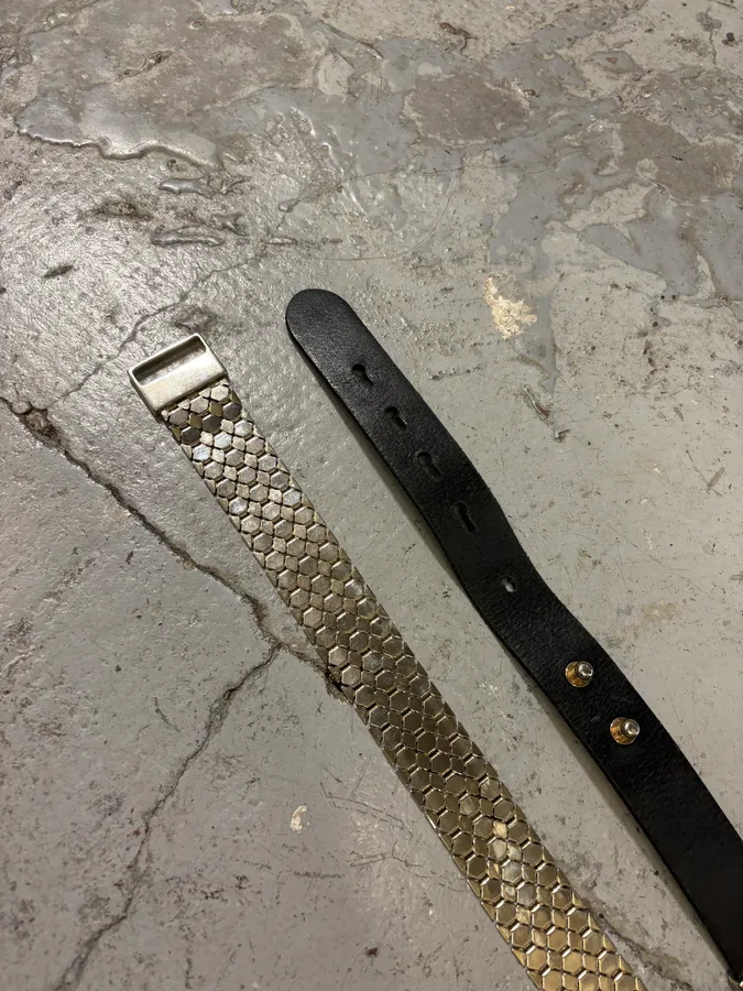 2000s Cavalli Metal Honeycomb Belt - Image 5