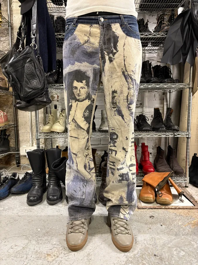 2000s Cavalli Napoleon Dynasty Straight Pants - Image 2