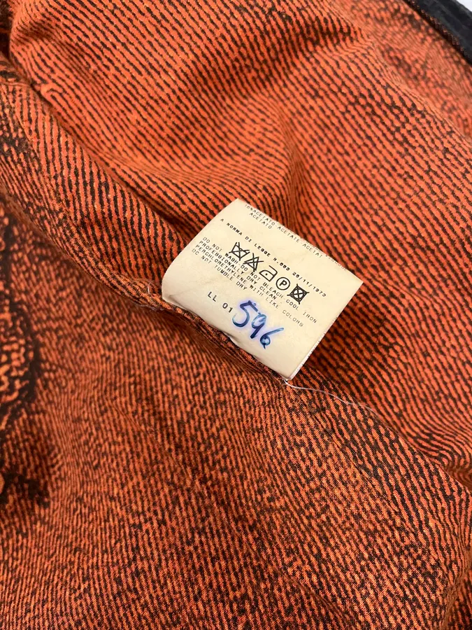 2000s Cavalli Orange Faded Sunset Denim Jacket - Image 11