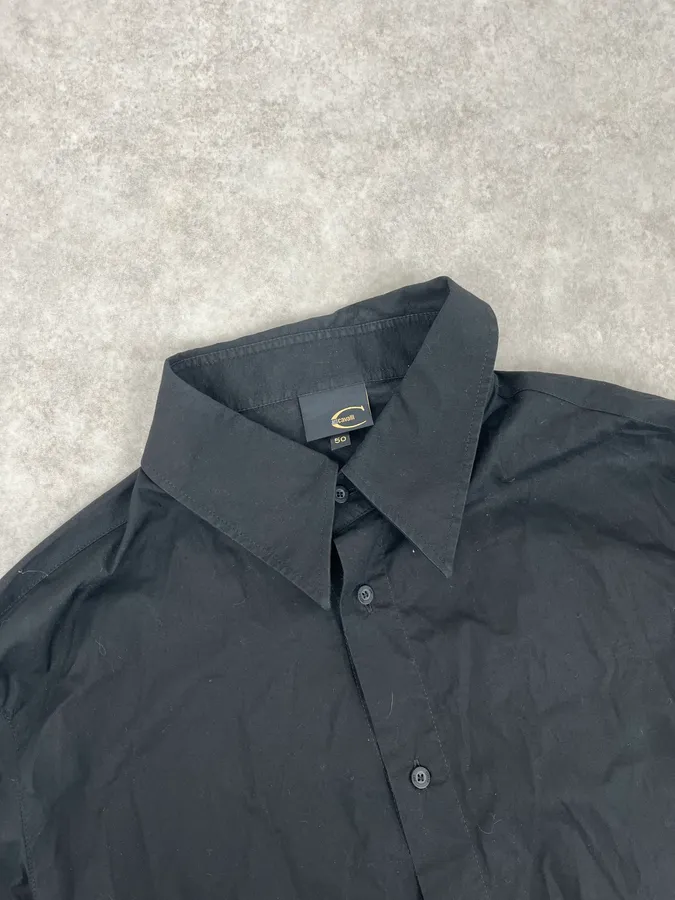 2000s Cavalli Peacock Black Shirt - Image 6