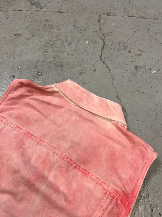 2000s Cavalli Pink Embellished Vest Jacket - Image 5