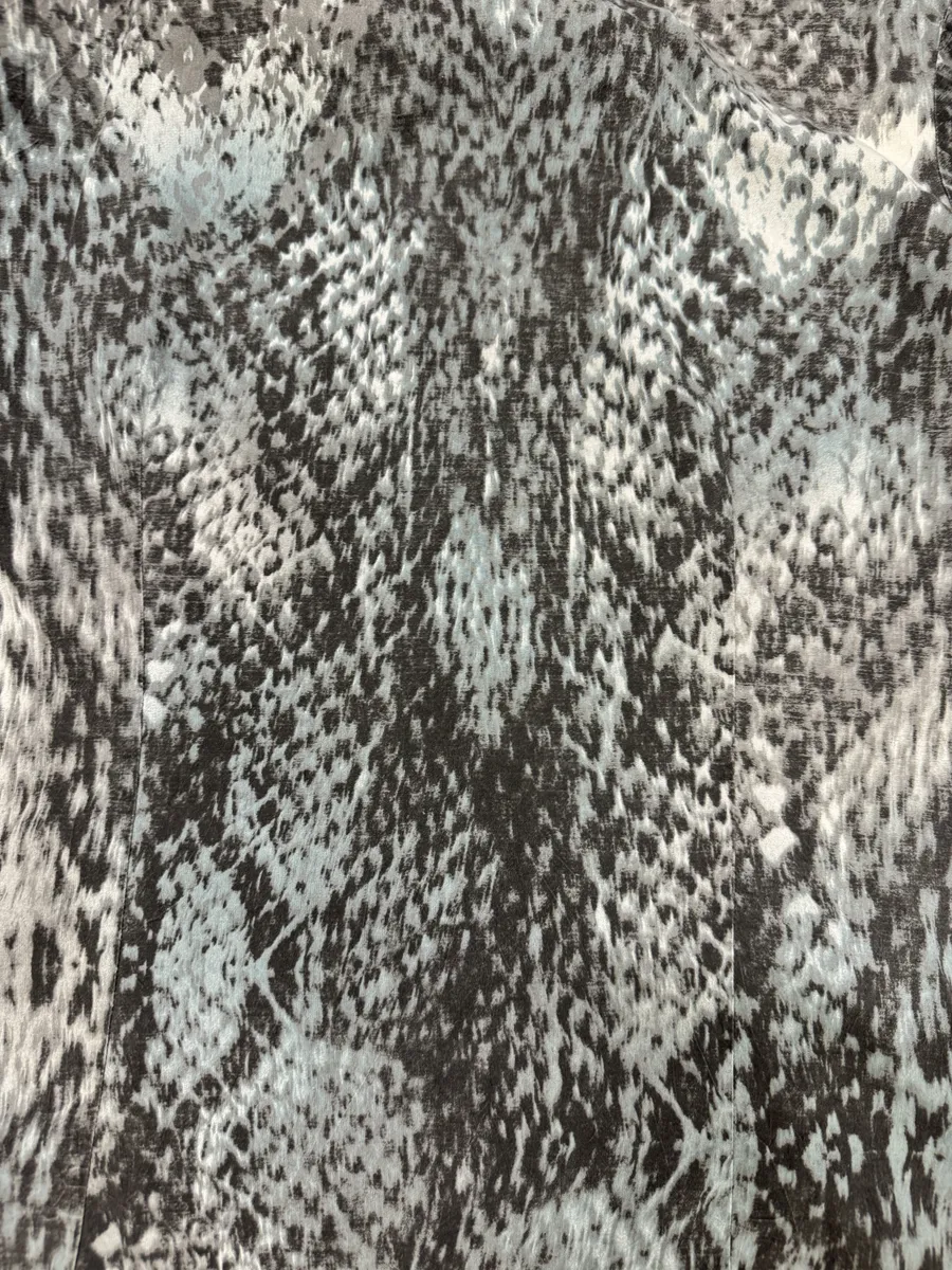 2000s Cavalli Python Snake Blue Shirt - Image 6