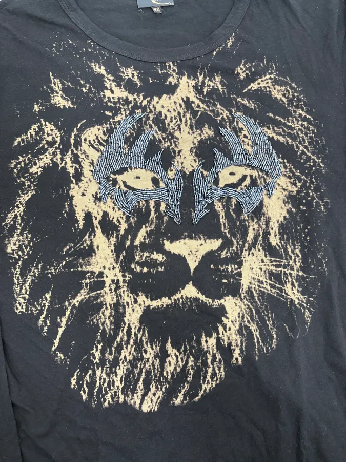 2000s Cavalli Tiger Black Longsleeves - Image 5