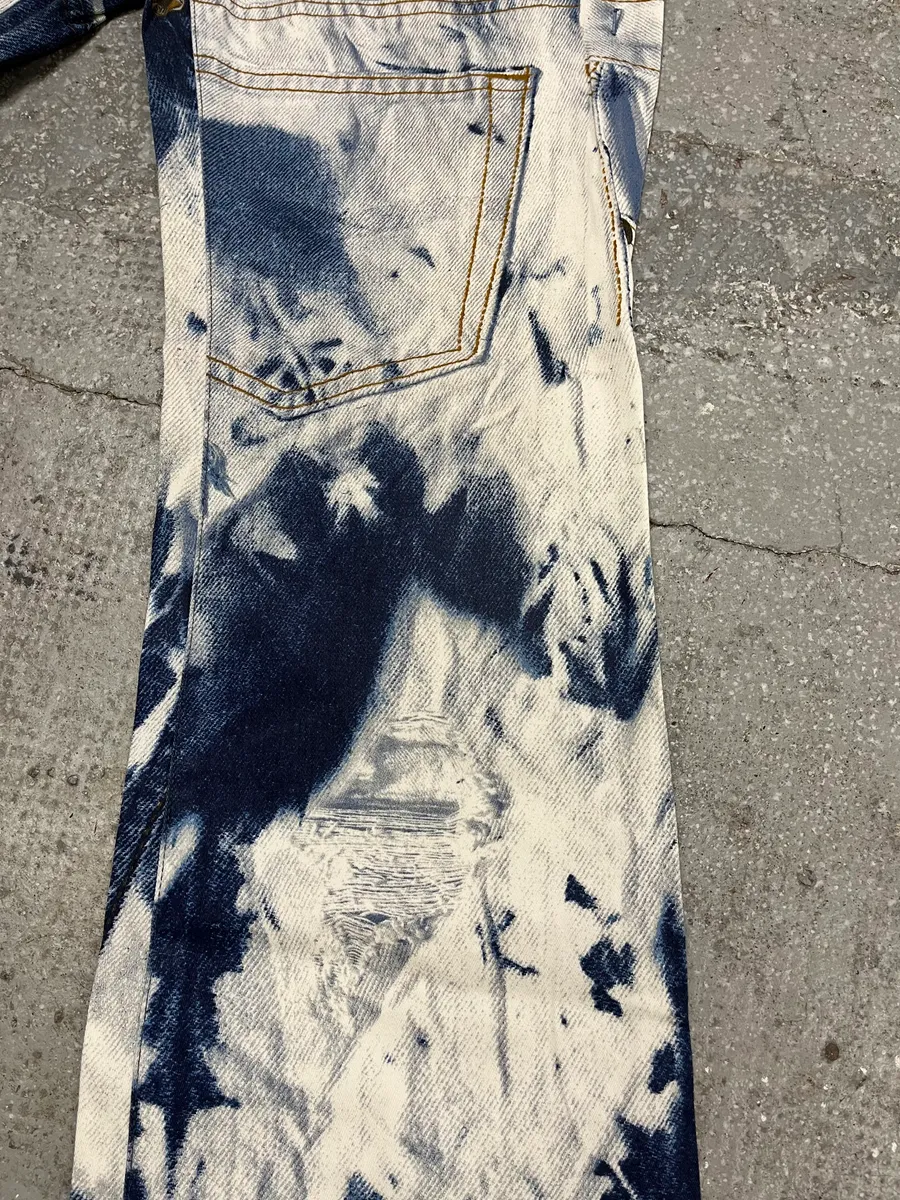 2000s Cavalli Trompe L’oeil Denim Pants - Image 7