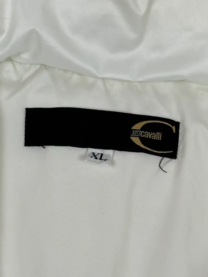 2000s Cavalli White Harness Bondage Puffer Jacket - Image 6