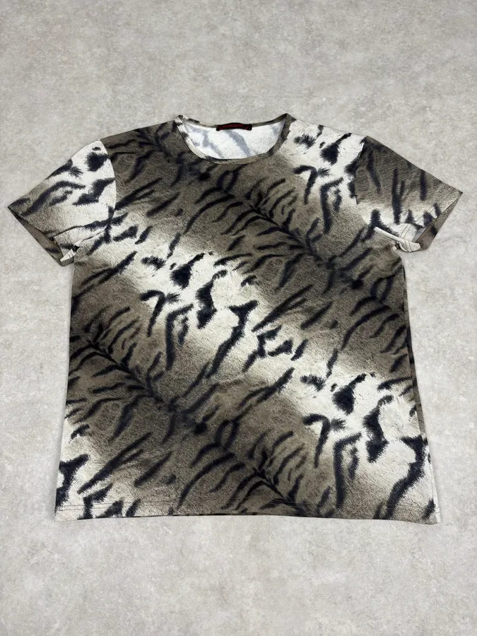 2000s Cavalli Zebra Grey T-Shirt