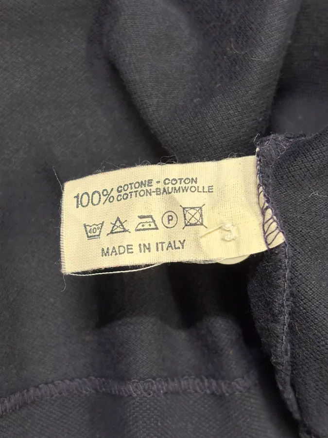 2000s Celine Navy Classy Pocket Shirt - Image 12