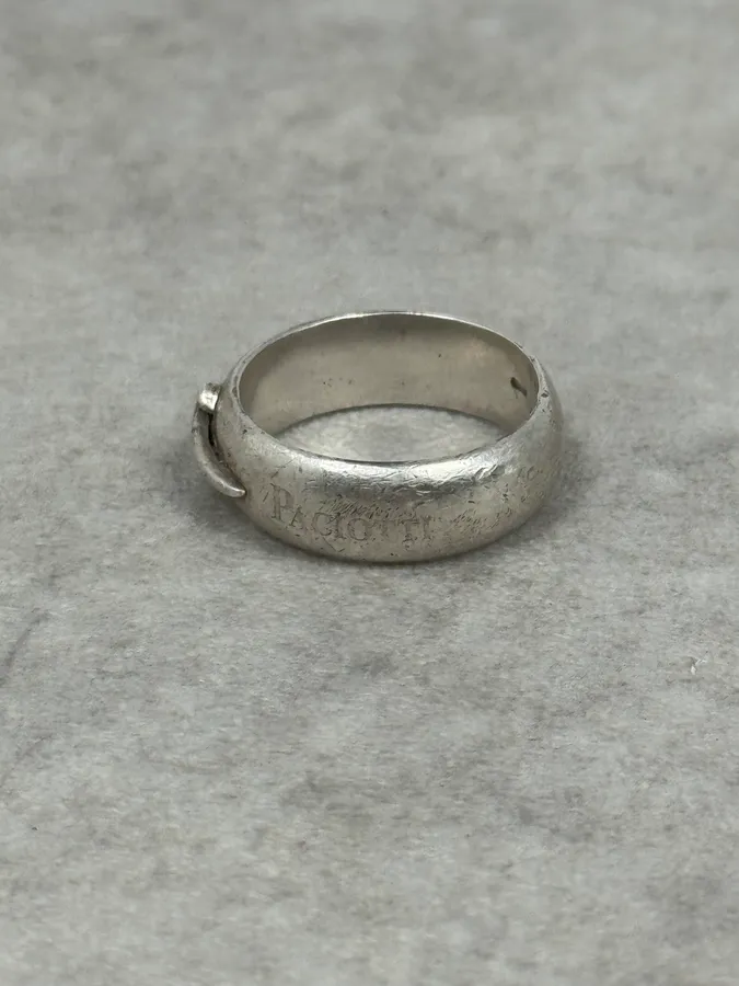 2000s Cesare Pacciotti Dagger Silver Ring - Image 3