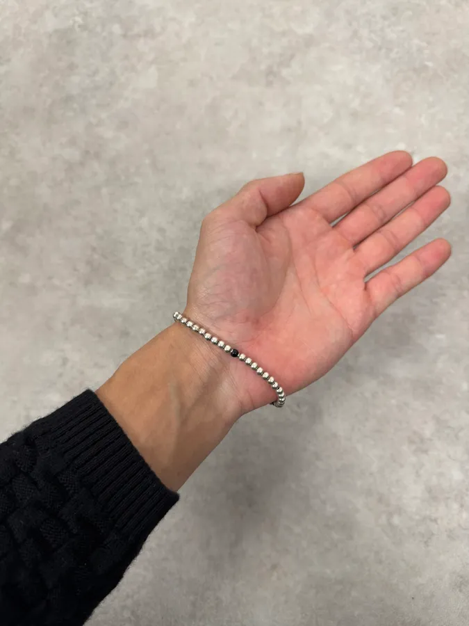 2000s Cesare Paciotti Dagger Silver Bracelet - Image 3