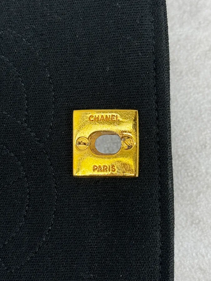 2000s Chanel Black Classic Half Moon Crossbody Bag - Image 12