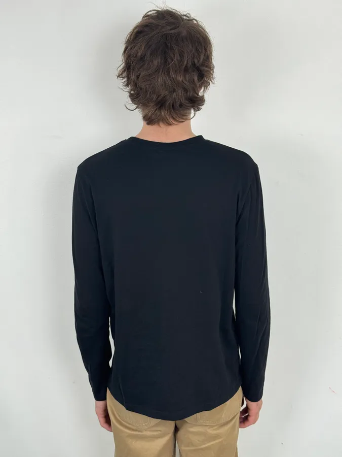 2000s Chanel Uniform Logo Longsleeve T-Shirt - Image 3