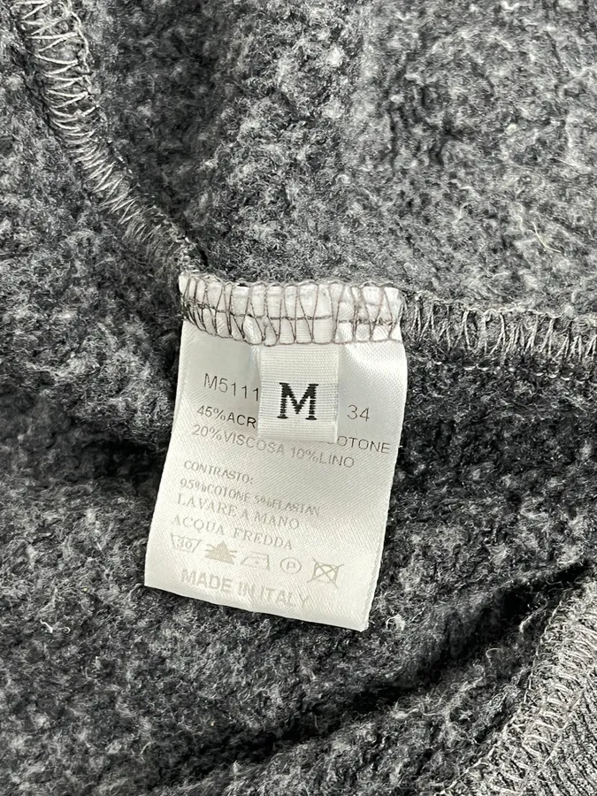 2000s Daniele Alessandrini Asymmetrical Zip-Up Grey Hoodie - Image 11