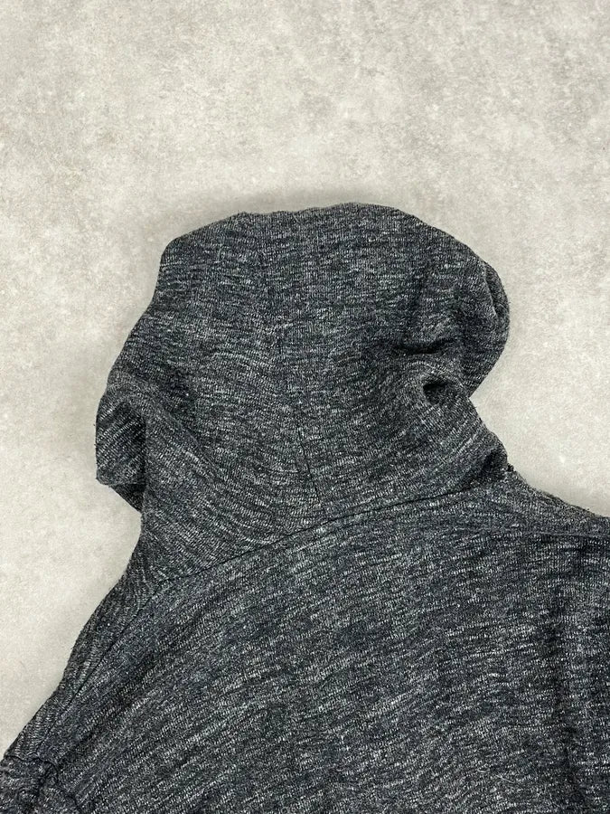 2000s Daniele Alessandrini Asymmetrical Zip-Up Grey Hoodie - Image 8