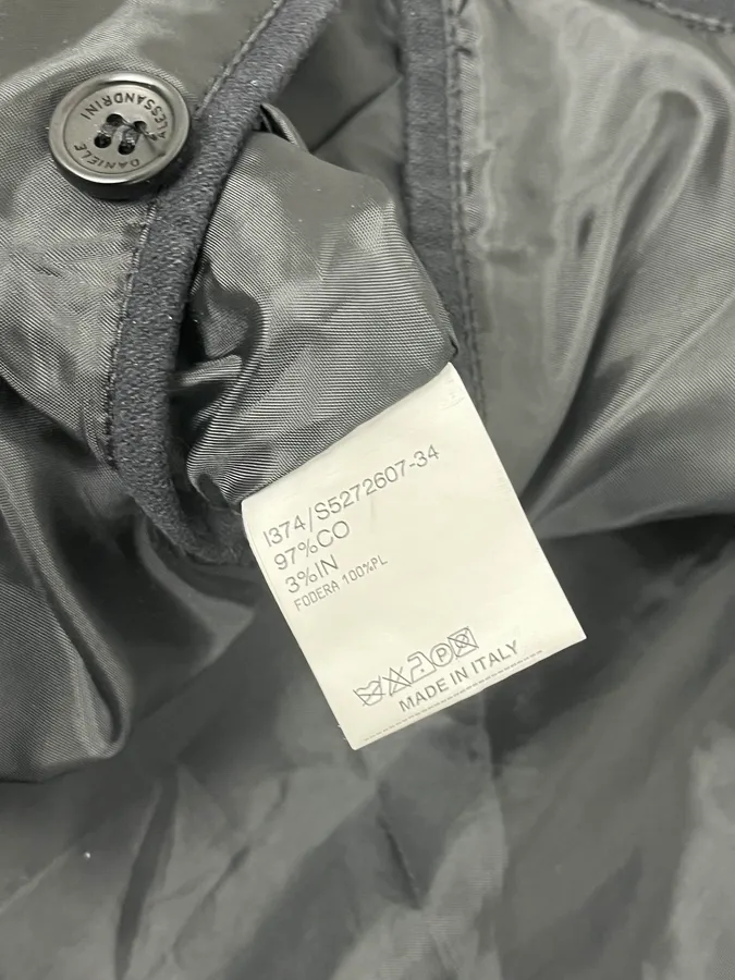 2000s Daniele Alessandrini Black Officer Buttoned Jacket - Image 12