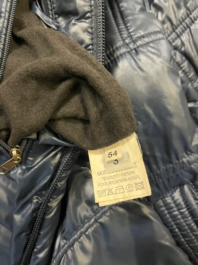 2000s Daniele Alessandrini Navy Puffer Jacket - Image 13
