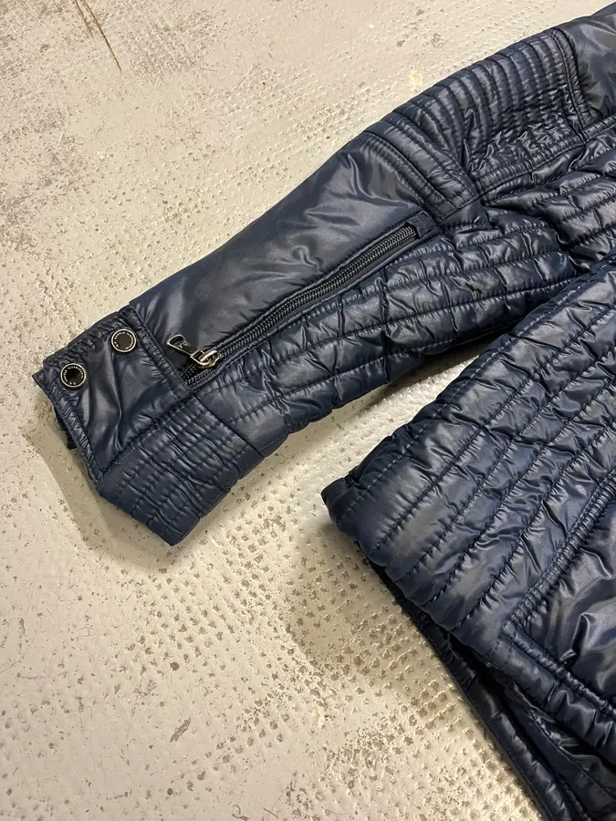 2000s Daniele Alessandrini Navy Puffer Jacket - Image 9