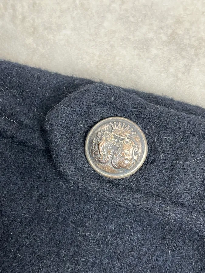 2000s Daniele Alessandrini Navy Wool Classy Jacket - Image 8