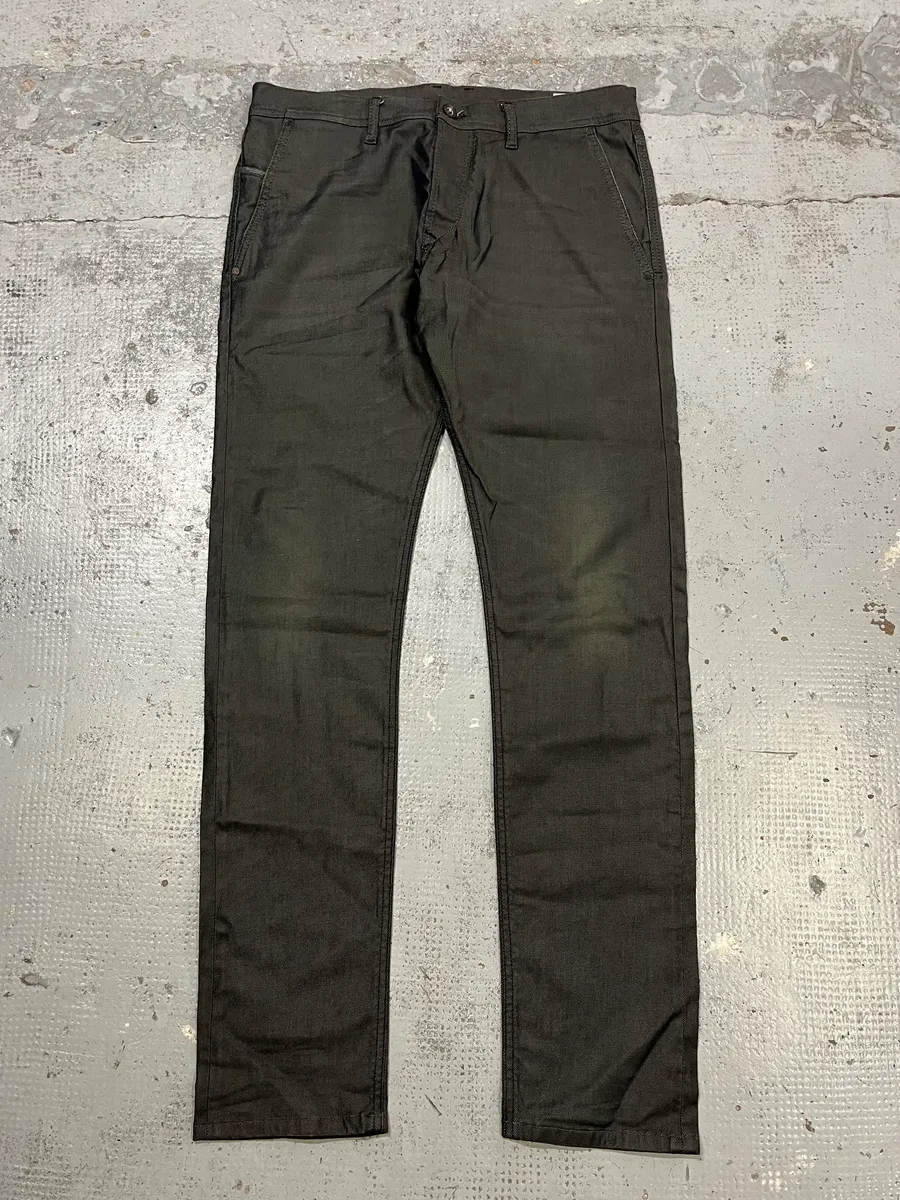 2000s Diesel Avant-Garde Grey Slim Jeans - Image 5