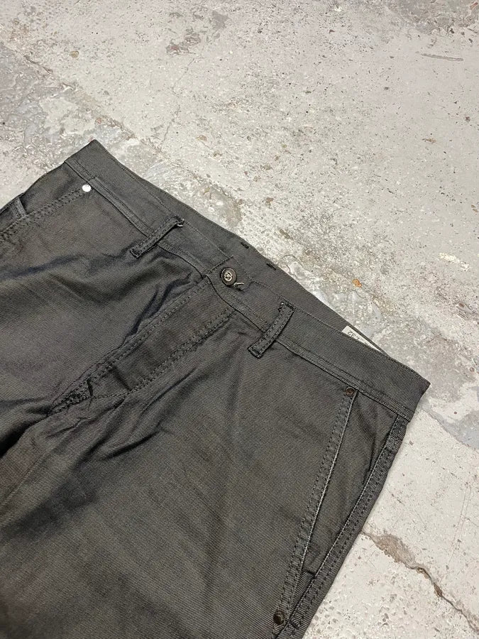 2000s Diesel Avant-Garde Grey Slim Jeans - Image 6
