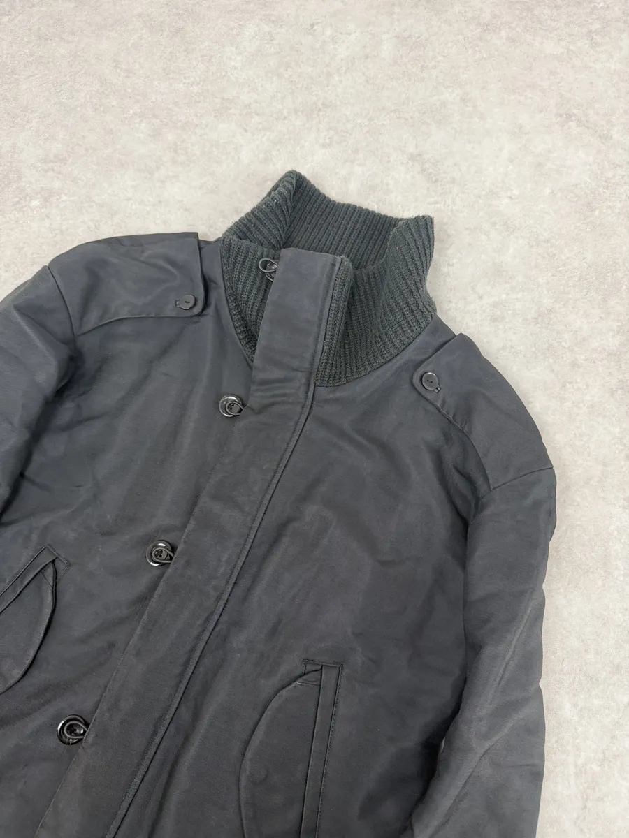 2000s Diesel Black Buttoned Caban Jacket - Image 10