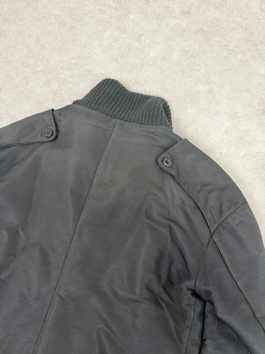 2000s Diesel Black Buttoned Caban Jacket - Image 6