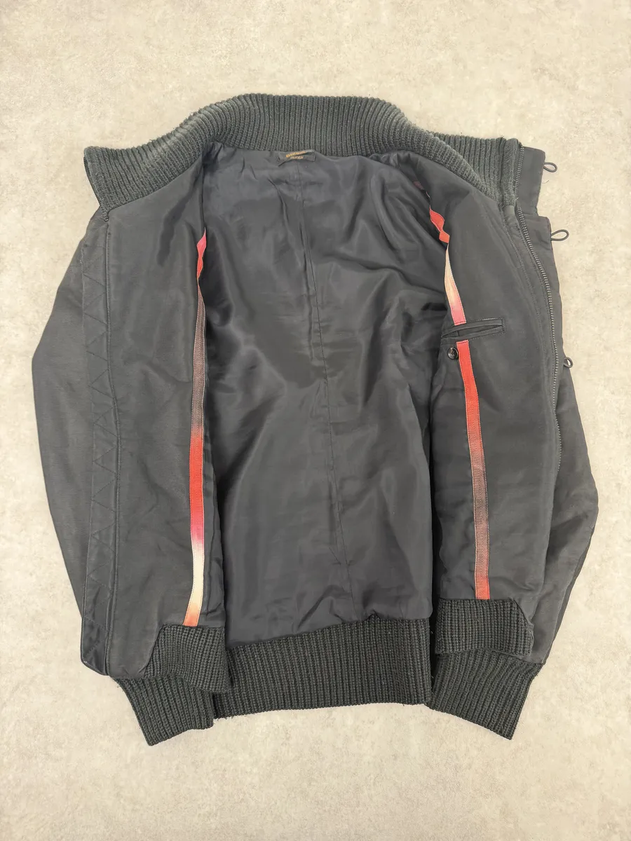 2000s Diesel Black Buttoned Caban Jacket - Image 9