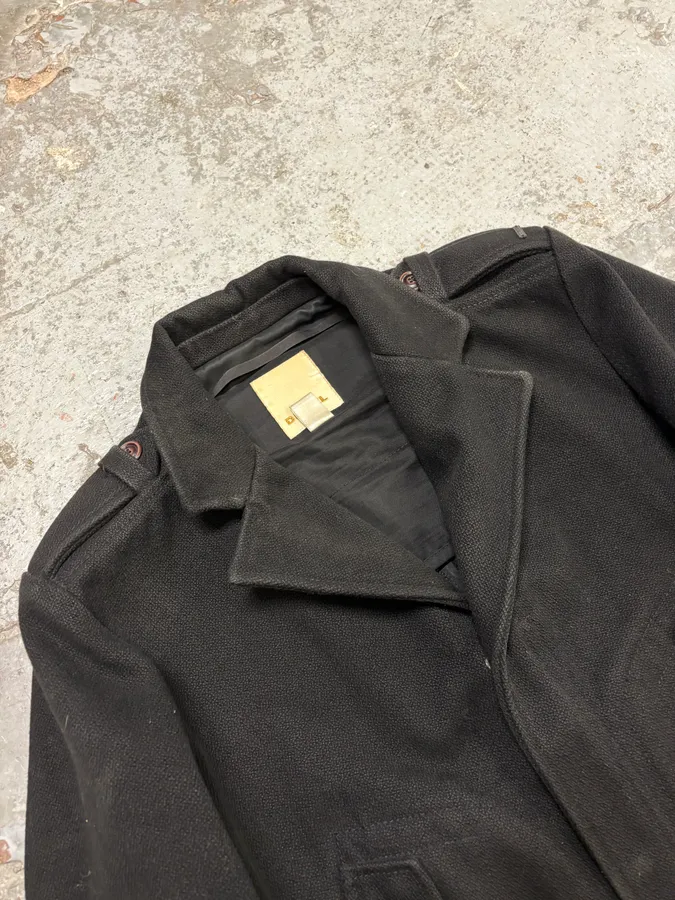 2000s Diesel Black Classy Caban Jacket - Image 5