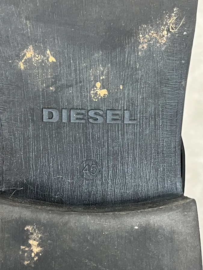 2000s Diesel Black High Leather Boots - Image 10