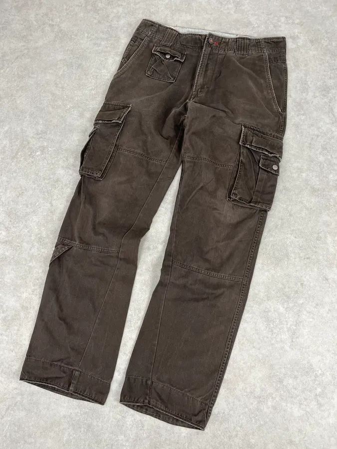 2000s Diesel Brown Utility Cargo Pants - Image 5