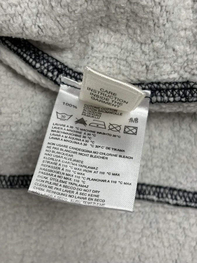 2000s Diesel Grey Striped Cozy Zip-up Hoodie - Image 13
