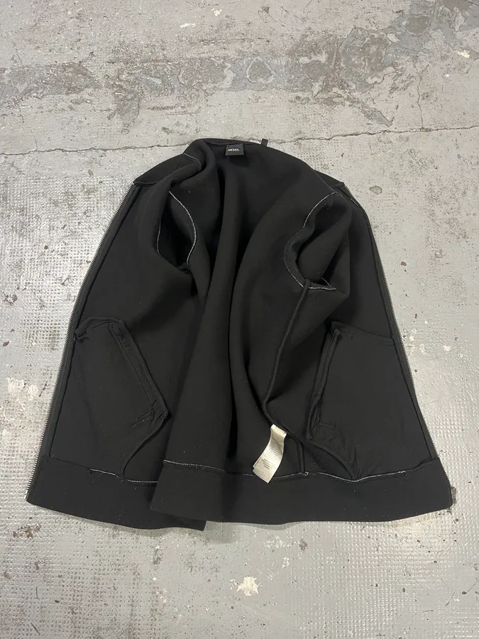 2000s Diesel Grey Tiger Bomber Jacket - Image 8