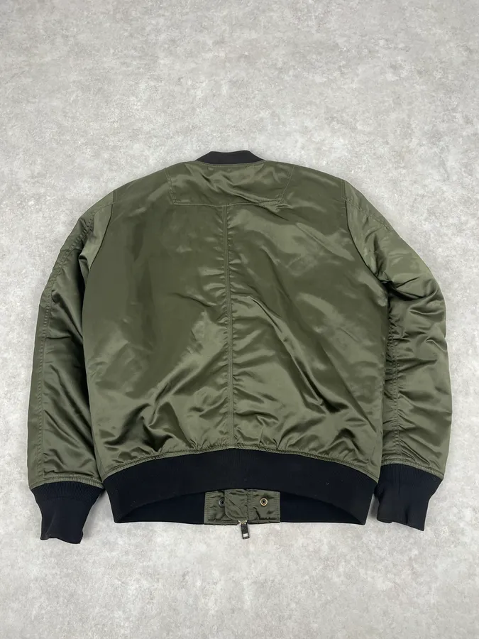 2000s Diesel Khaki Bomber Jacket - Image 6