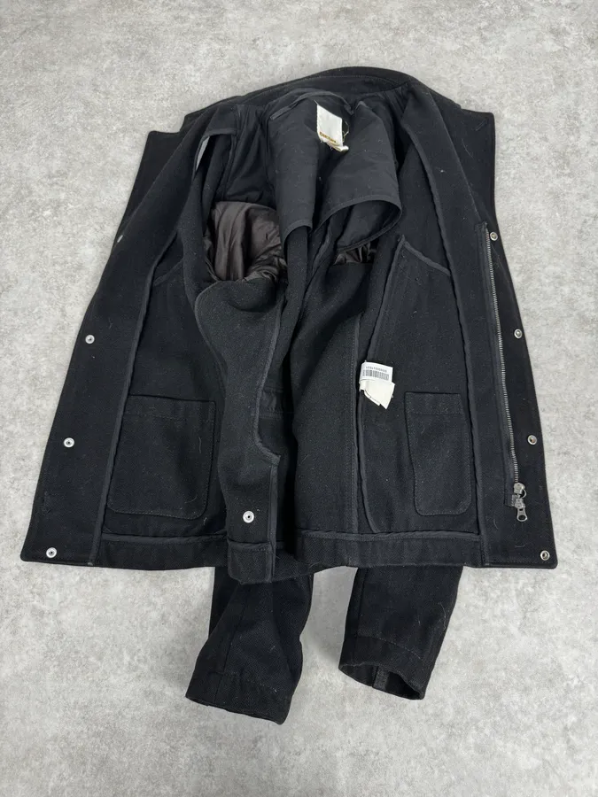 2000s Diesel Sample Black Minimalist Jacket - Image 7