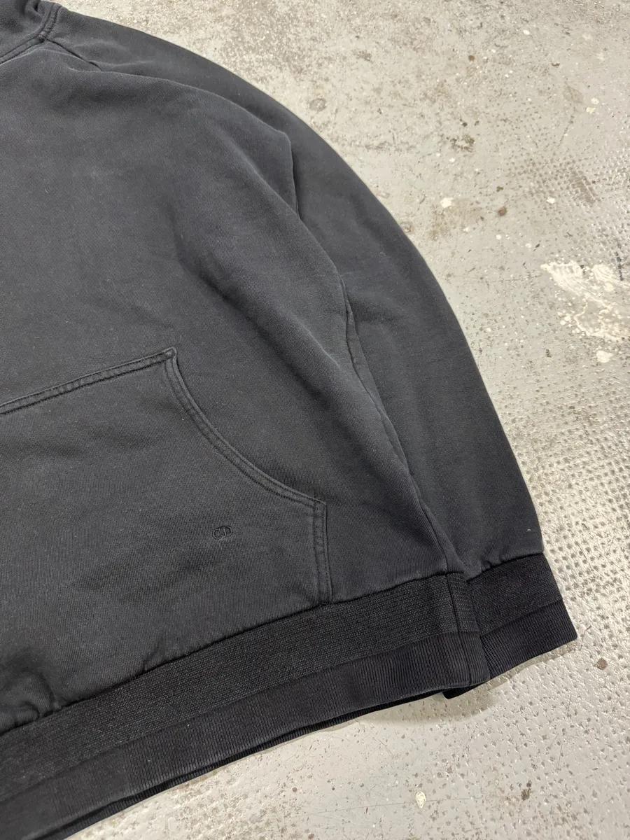 2000s Dior Black Minimalist Hoodie - Image 9