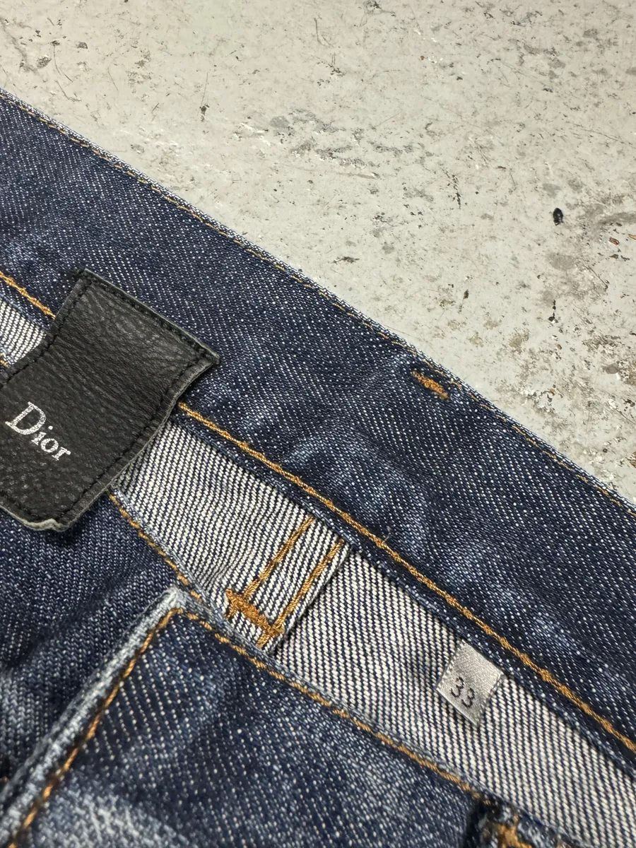 2000s Dior Blue Denim Jeans by Hedi Slimane - Image 10