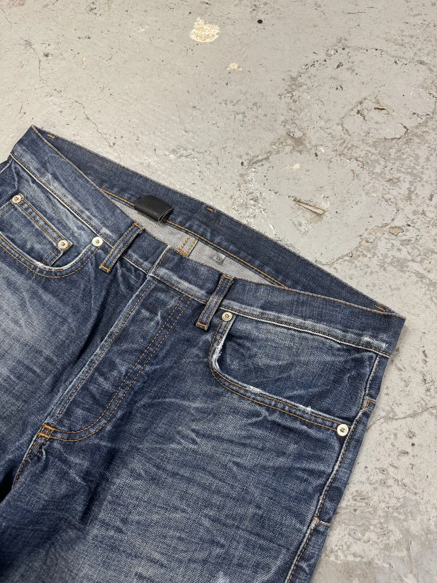 2000s Dior Blue Denim Jeans by Hedi Slimane - Image 11