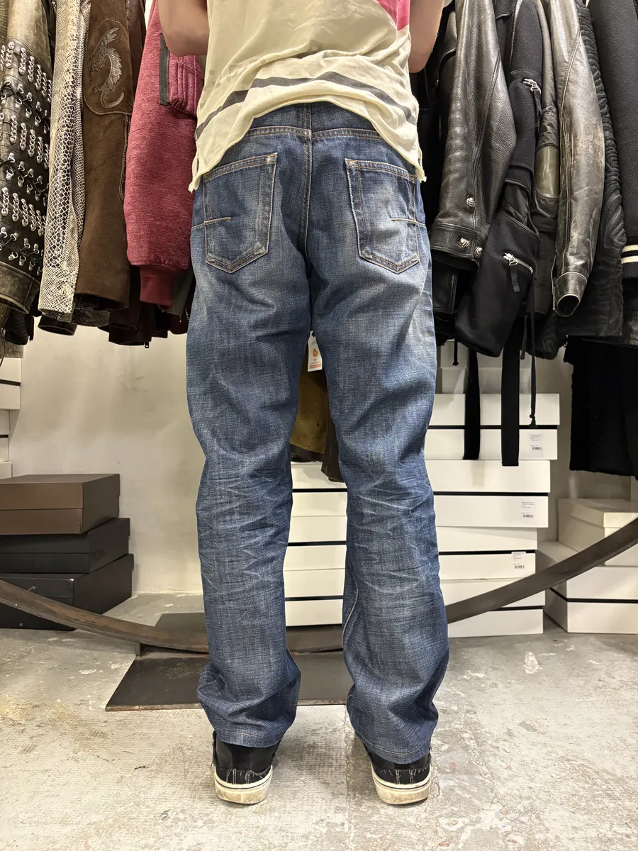 2000s Dior Blue Denim Jeans by Hedi Slimane - Image 5