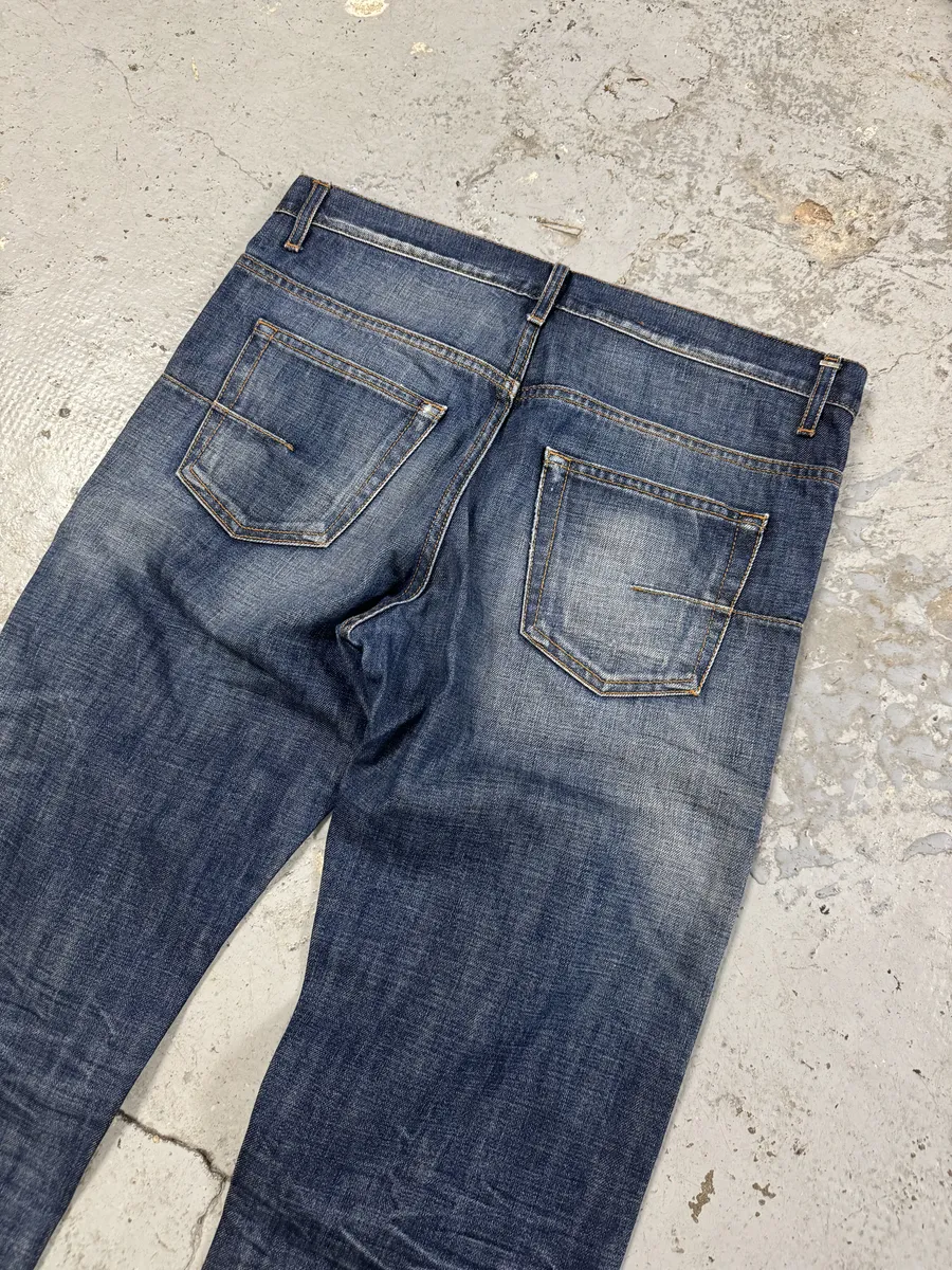 2000s Dior Blue Denim Jeans by Hedi Slimane - Image 6